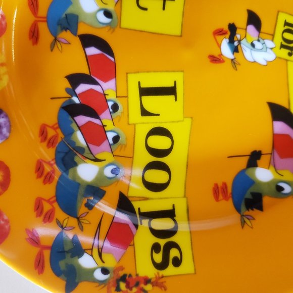 Kellogg's Retro Cereal Luncheon / Salad Plates - Set of 4 - Fruit Loops - Picture 10 of 12